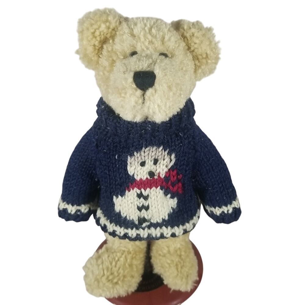 Boyds Bears & Friends Breezy T Frostman Plush Stuffed 8" Snowman Sweater Stuffie